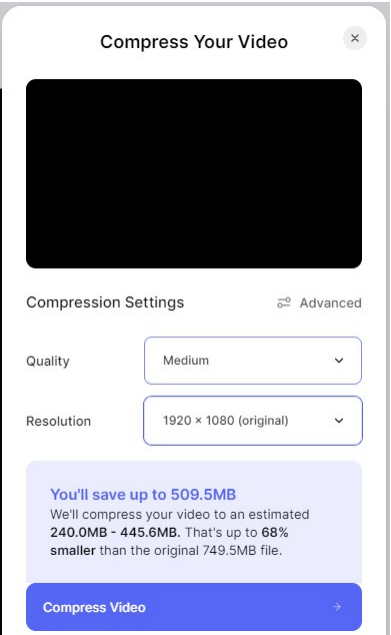 compress MP4 online
