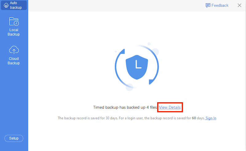 recover with auto backup 02