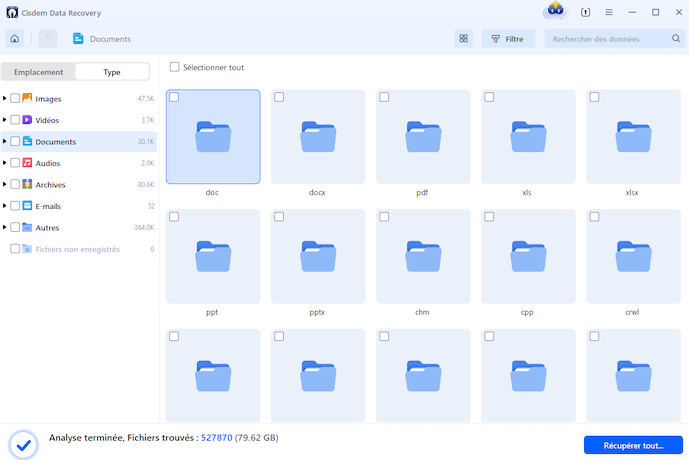 récupérer les memories snap supprimés avec cisdem 02