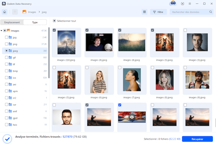 récupérer les memories snap supprimés avec cisdem 03