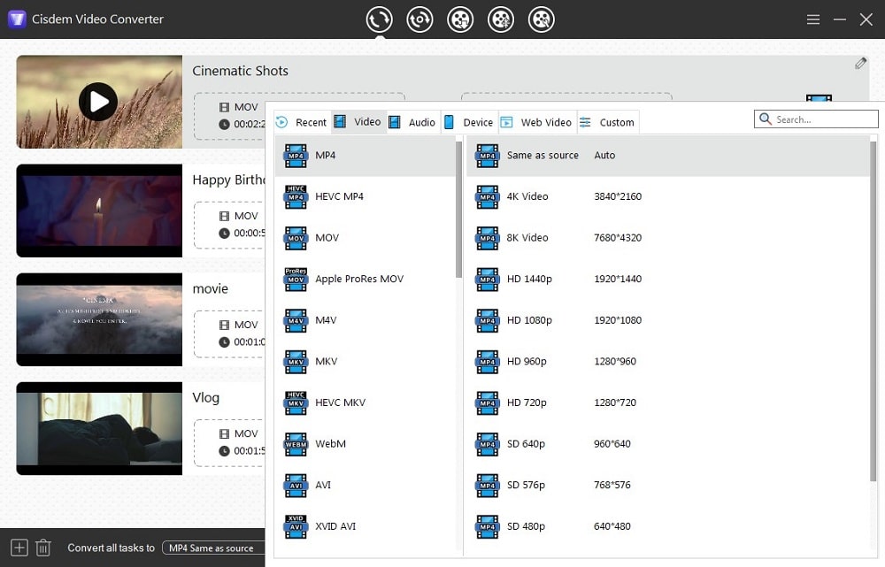 4 méthodes de convertir MOV en MP4 sur Windows 10/11 rapidement