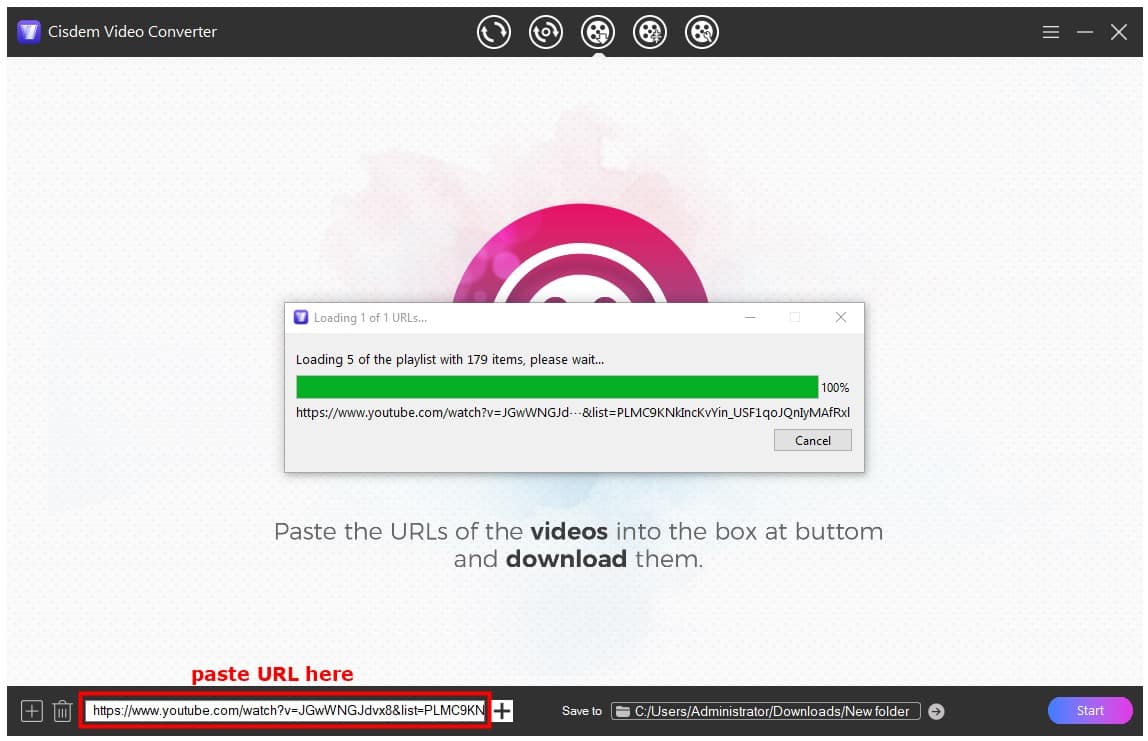 download interface