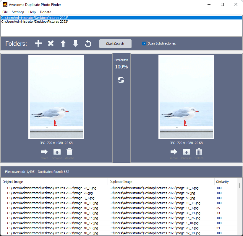 Awesome Duplicate Photo Finder