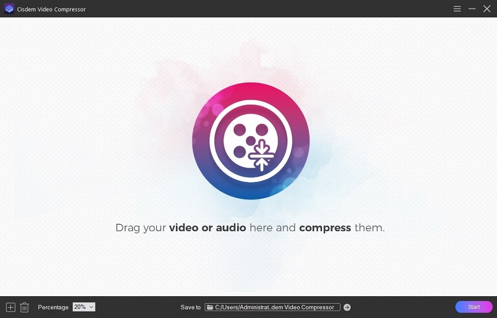cisdem video compressor interface