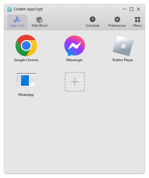 the App Lock tab