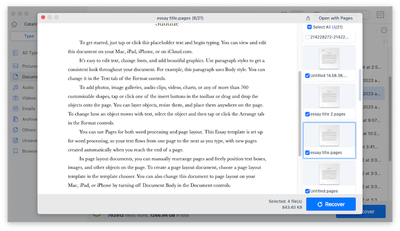 recover pages cisdem 03