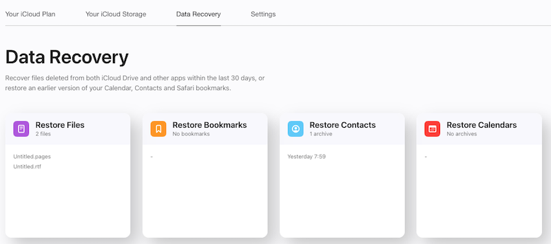 recover deleted photos from icloud