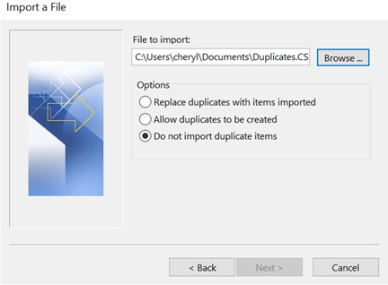 Do not import duplicate items