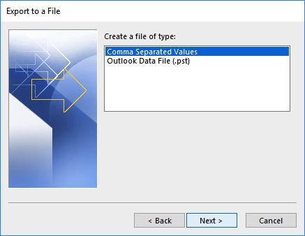 export to CSV