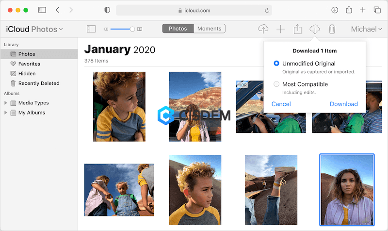 restore photos icloud