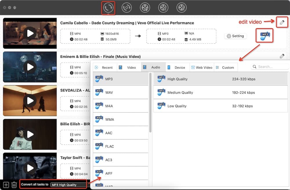 convert vevo video mac