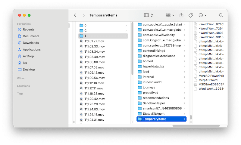 recover garageband from temp 02