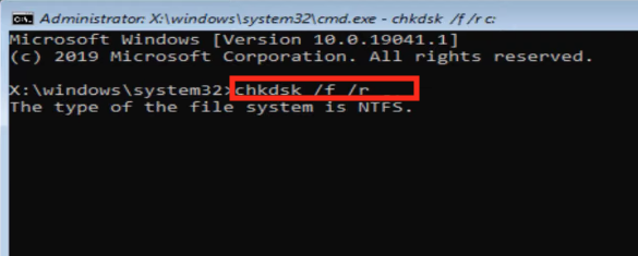 check disk