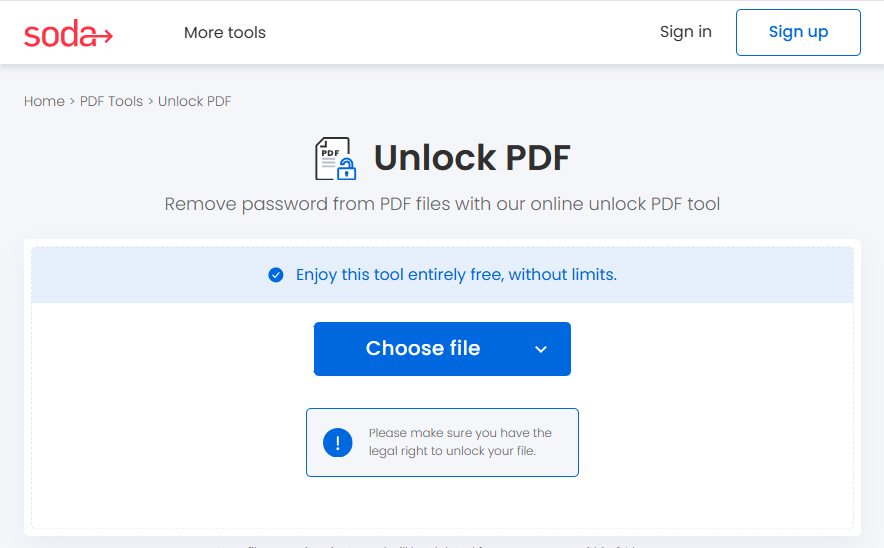 pdf cracker sodapdf
