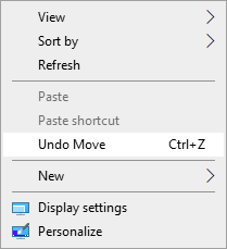 undo move