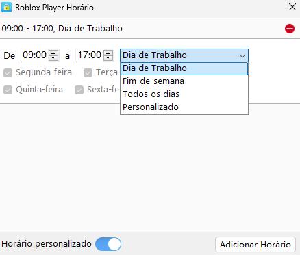 Cronograma do Roblox