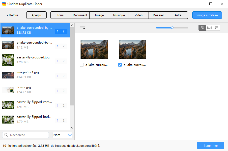 sélectionner les doublons photos google photos
