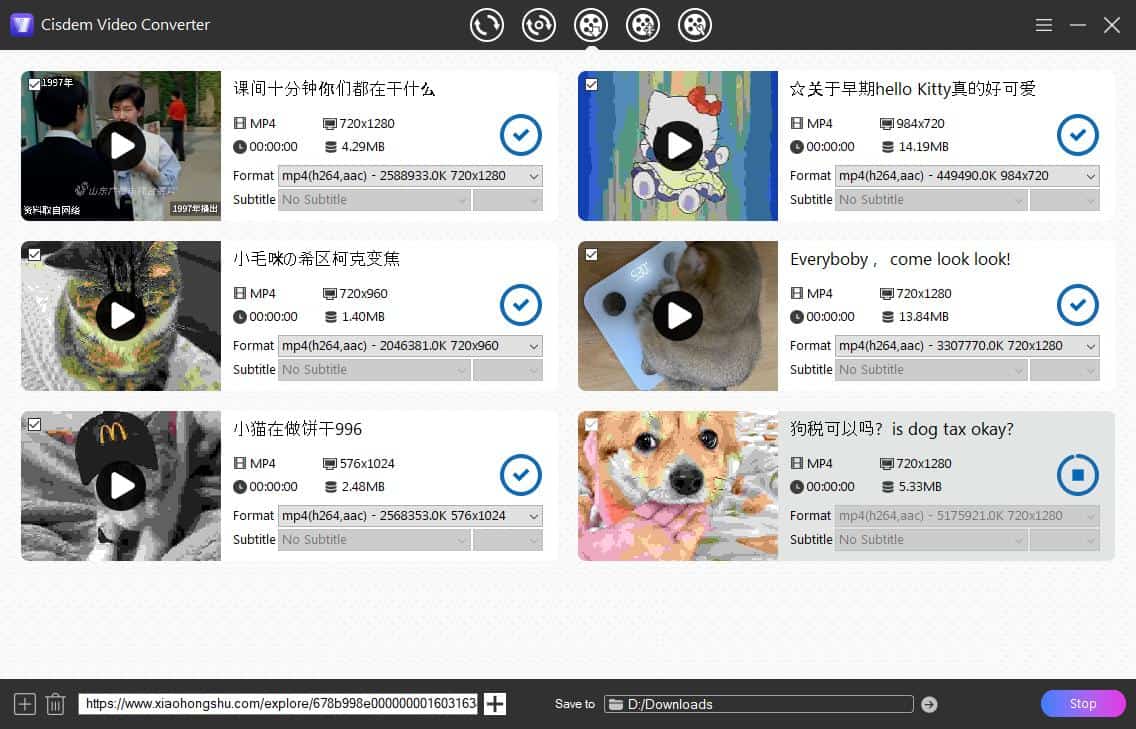 download xiaohongshu videos in bulk no watermark