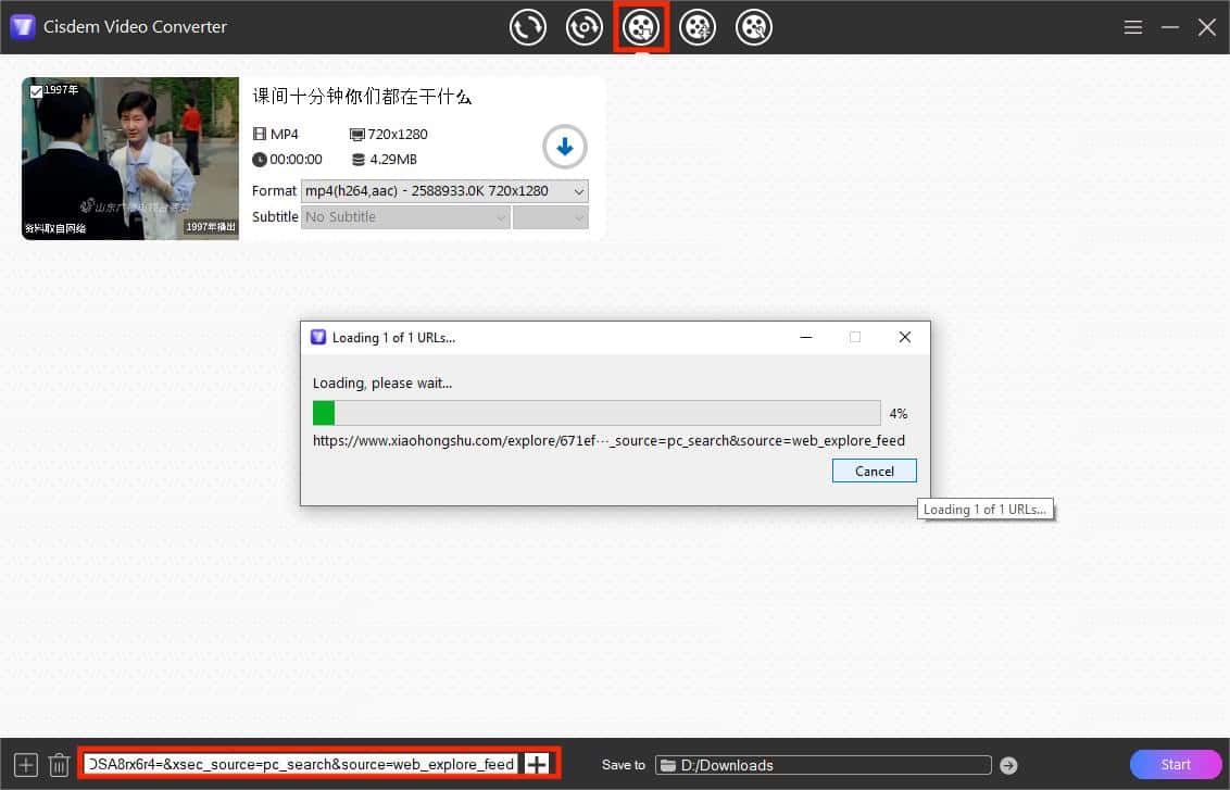 parse video link