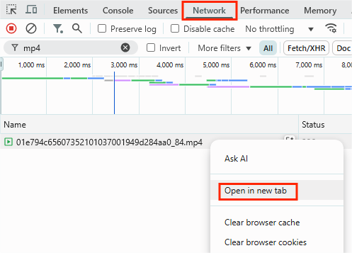 open video in new tab