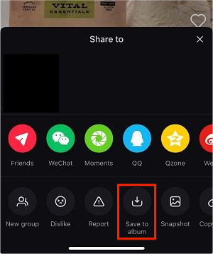 save xiaohongshu video in app