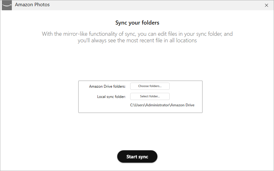 synchroniser l'interface de vos dossiers