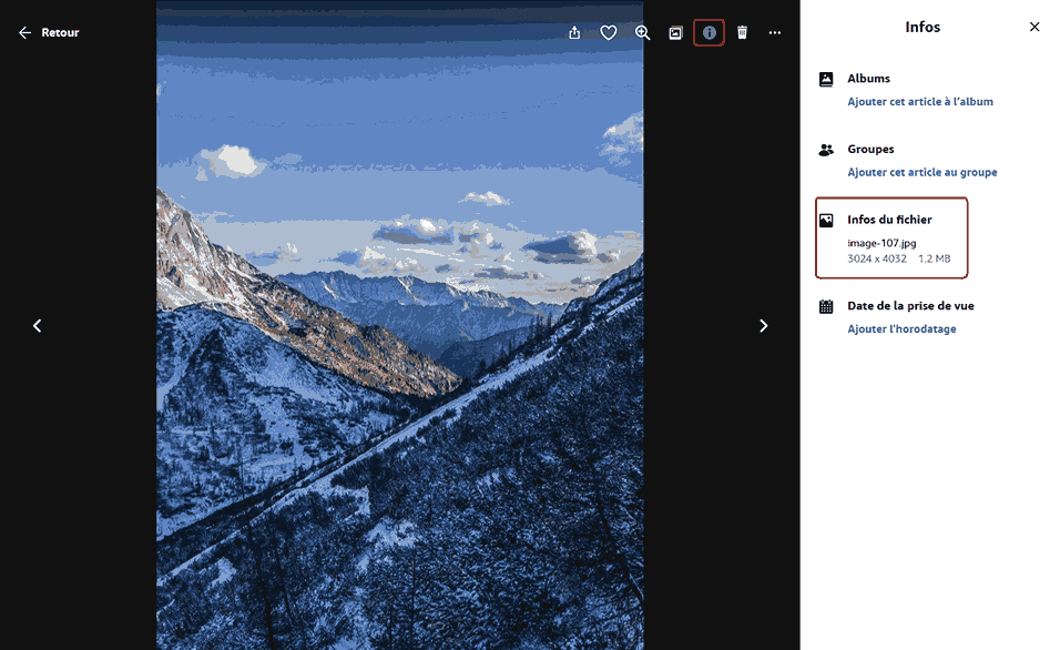 prévisualiser les images