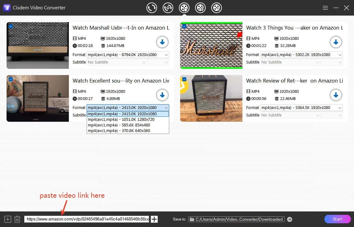 download product video from amazon