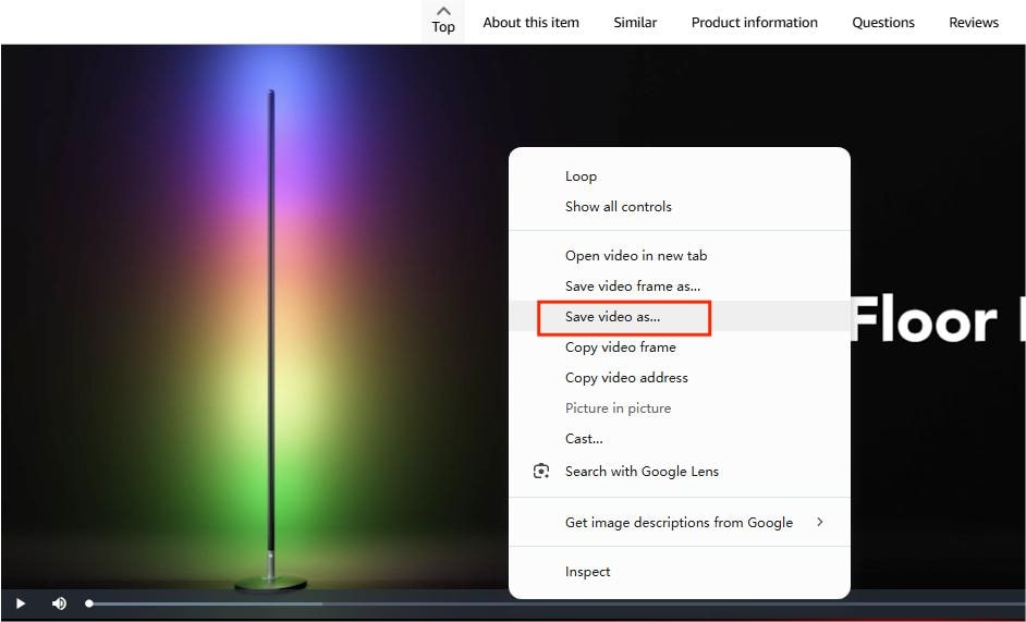 direct amazon product video download 