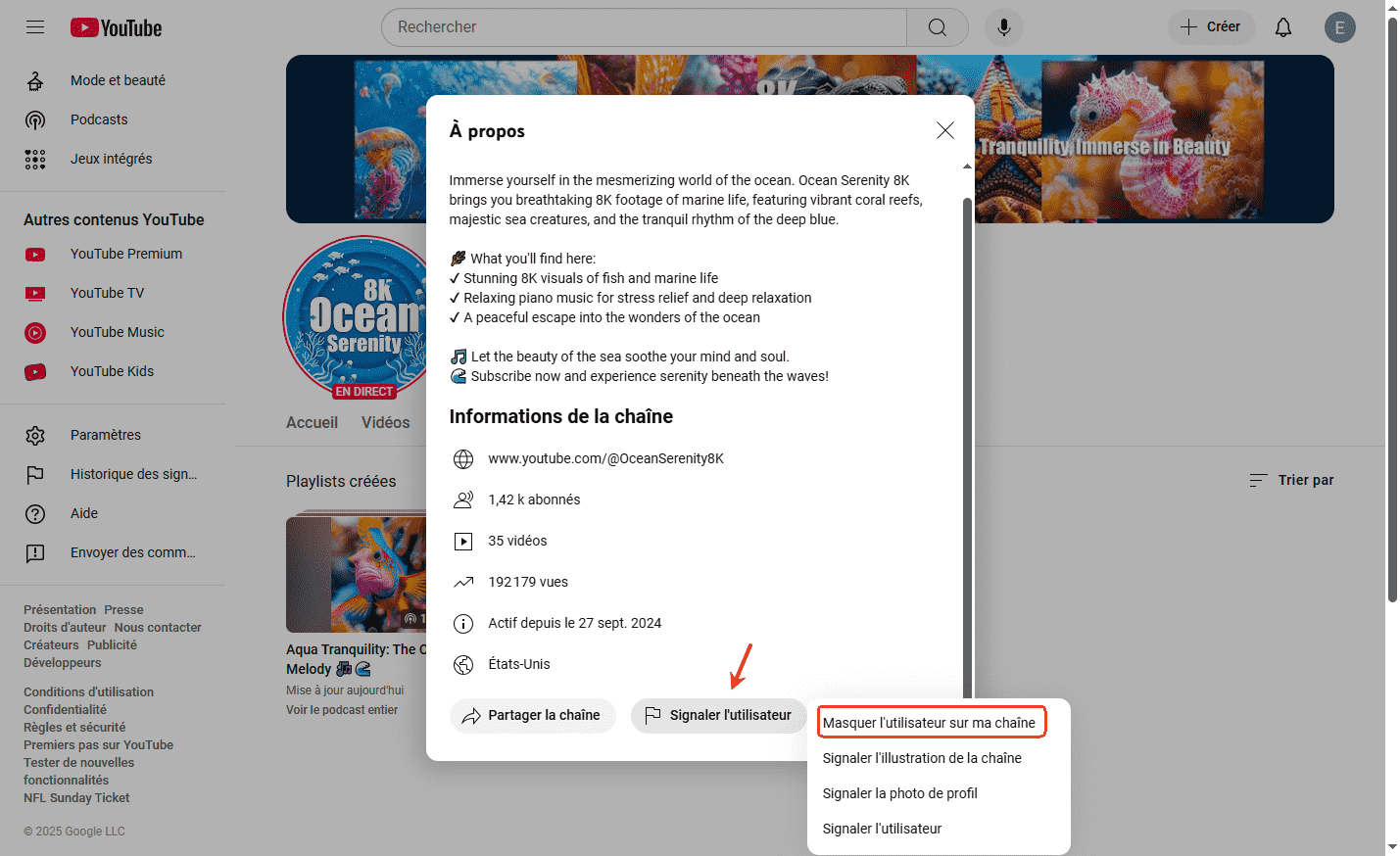 bloquer l'utilisateur