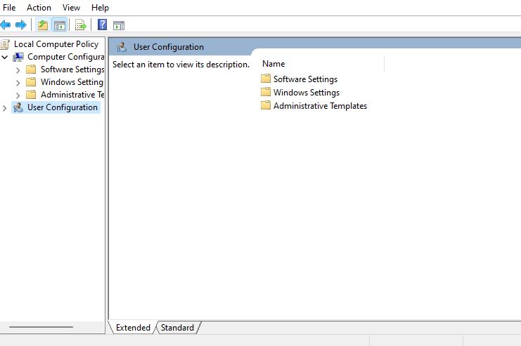 User Configuration