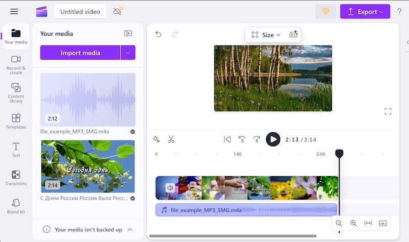 merge audio and video file