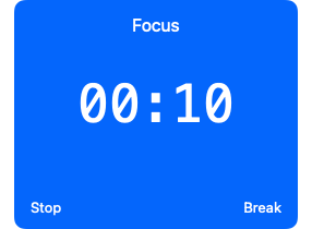 a timer interface