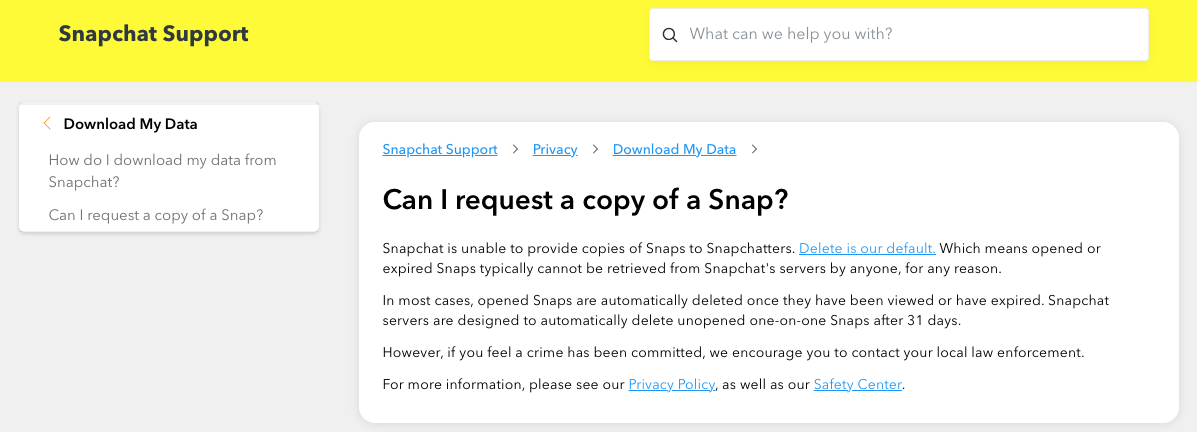 snapchat 31 days