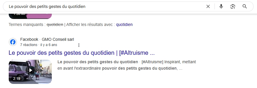 rechercher le titre dans Google