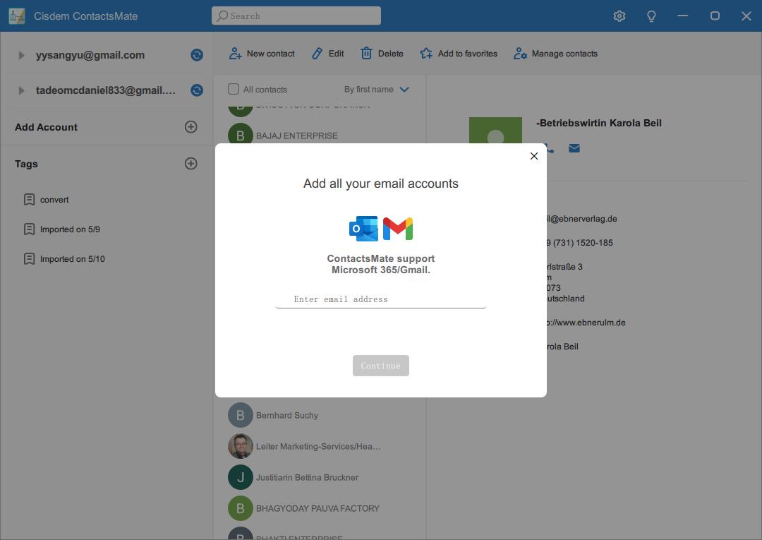 add Google account