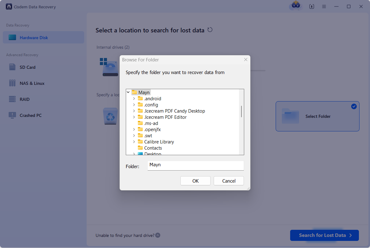 restore music picture document folders windows cisdem01