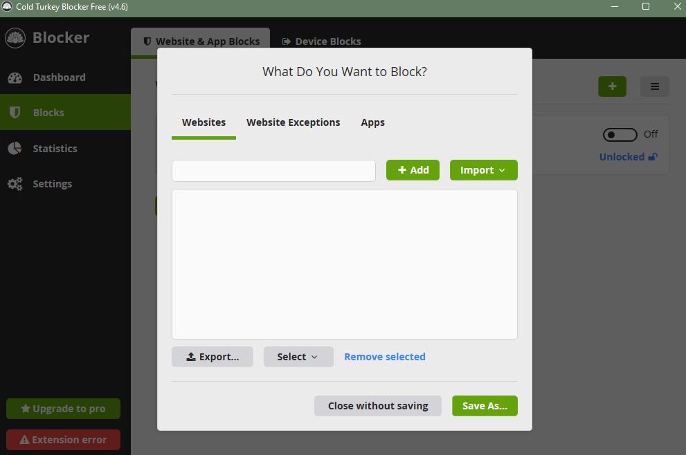 add new block