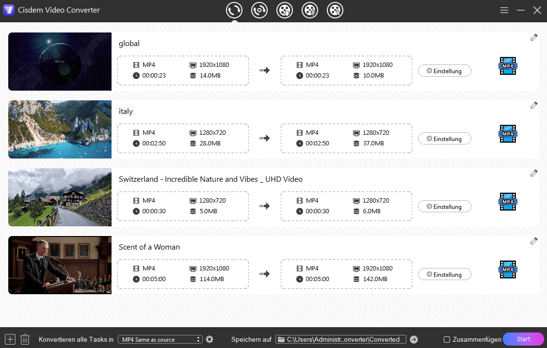 import hevc files