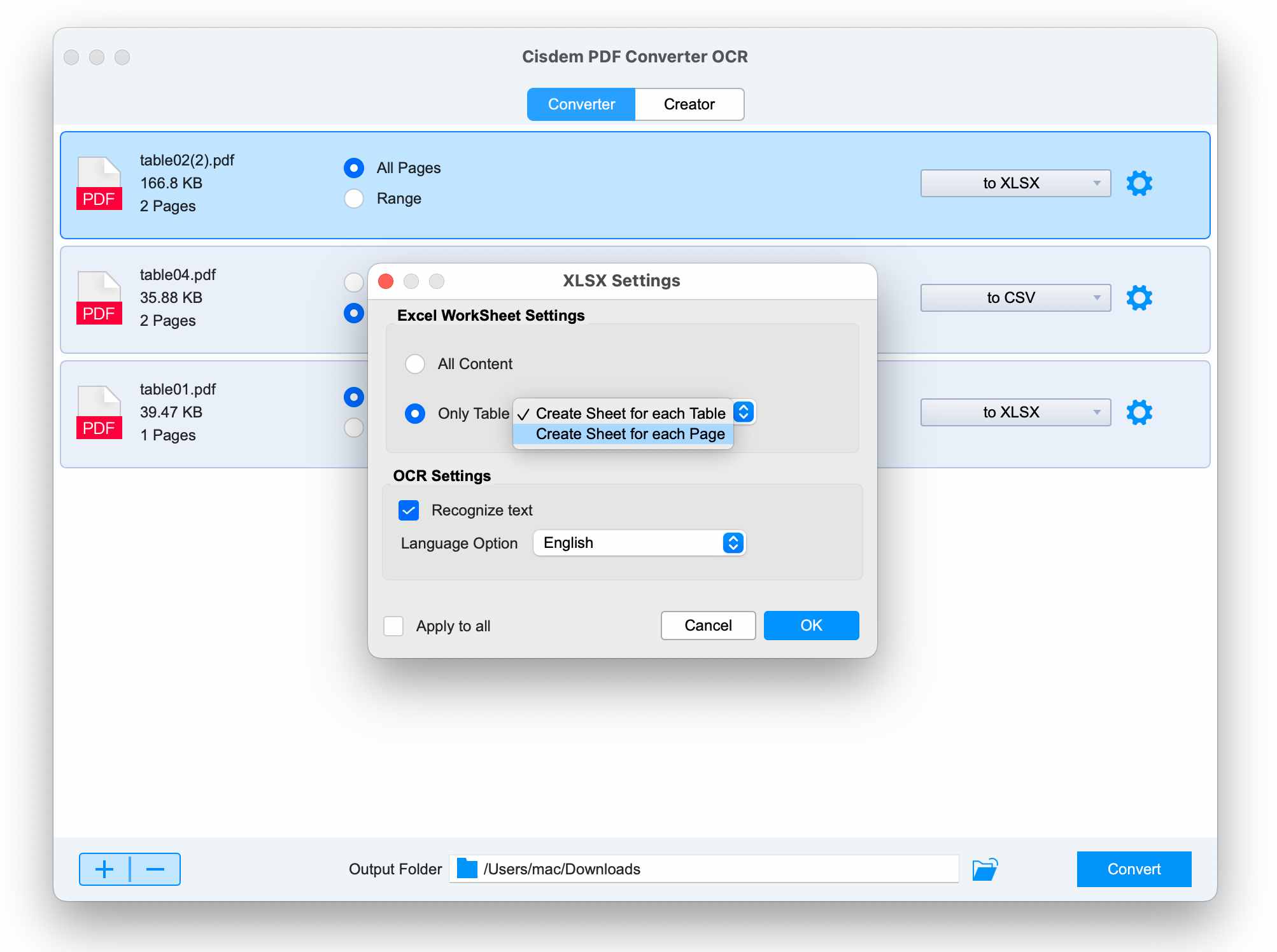 convert pdf to numbers mac cisdem03