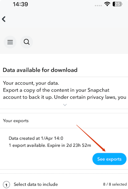récupérer ses memories snap supprimer iphone