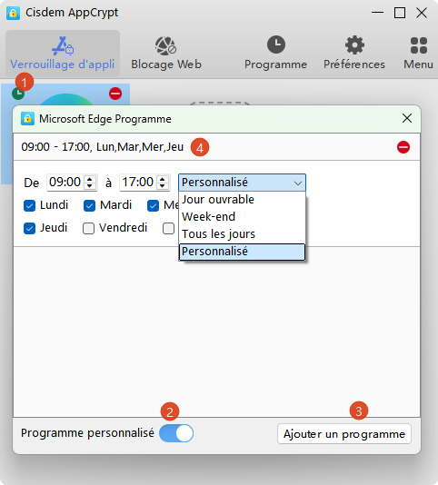 cisdem appcrypt personnalisation