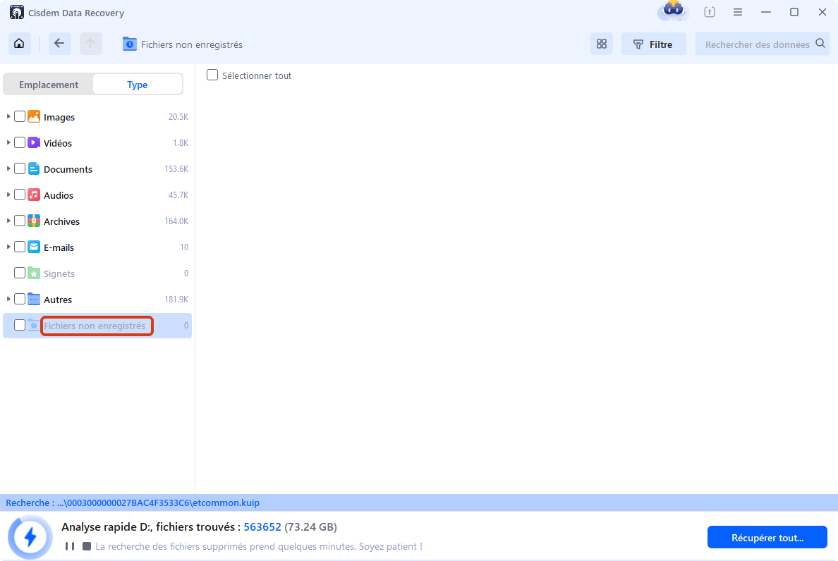récupérer un fichier pages non enregistré