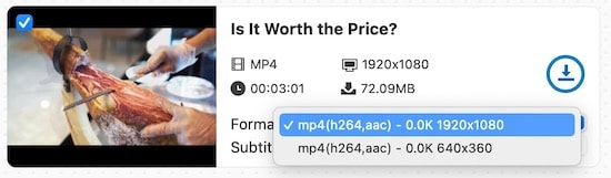 choose streamable video resolution