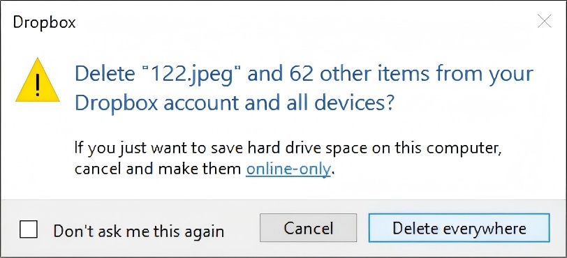 click Delete Everywhere