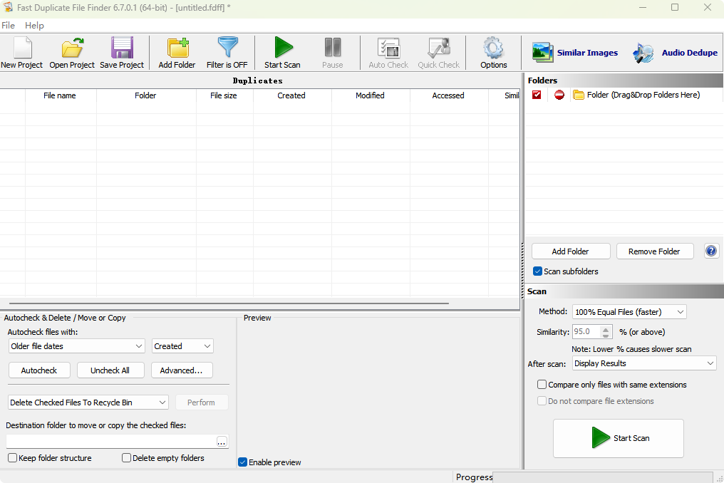 Fast Duplicate File Finder