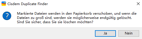 Löschen wieder sicherstellen