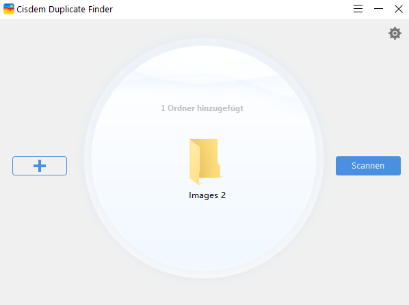 Benutzeroberfläche von Cisdem Duplicate Finder
