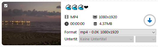 choose output for bluesky video