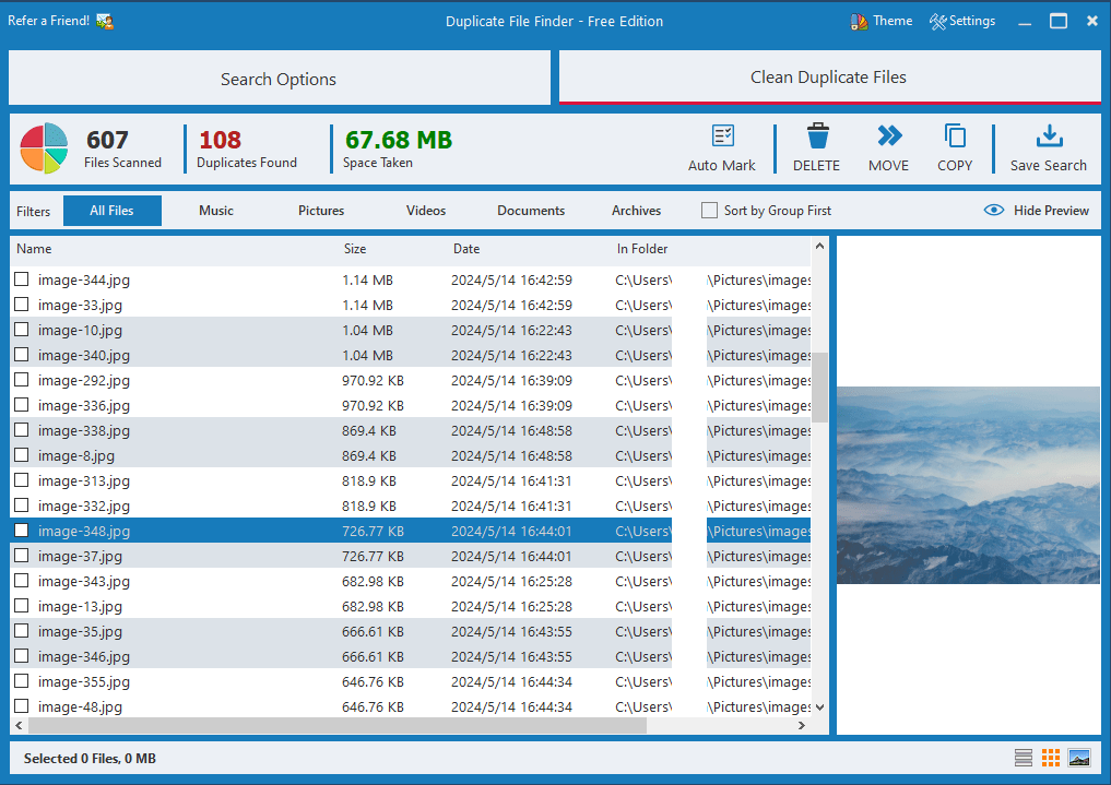 Ashisoft Duplicate File Finder